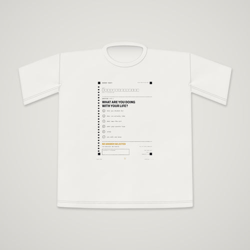ONGLET OUVERT chapter 009 The Answer Sheet, t-shirt back
